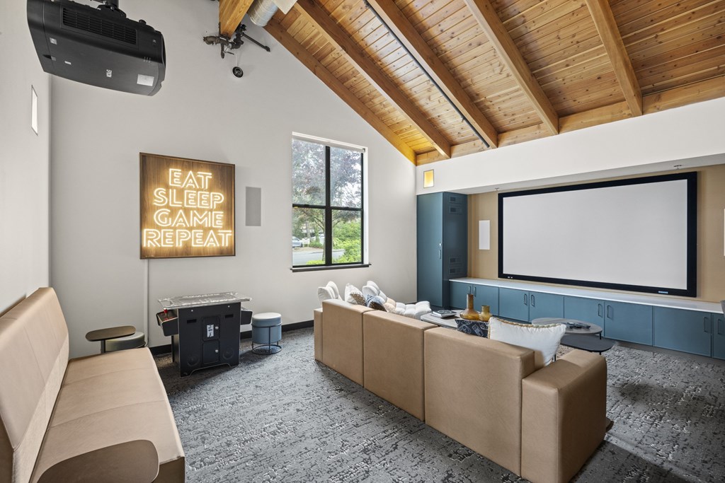 Community Game Room at The Lakes Apartments in Bellevue, WA 98007